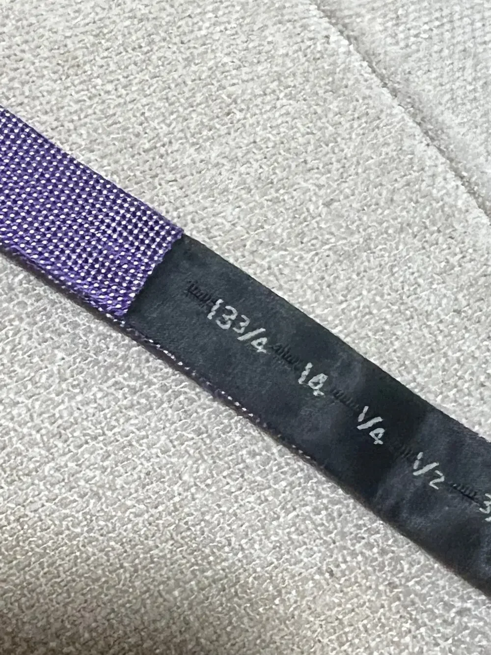 Tommy Hilfiger Purple White 100% Silk Bow Tie Adjustable 13 3/4 - 18